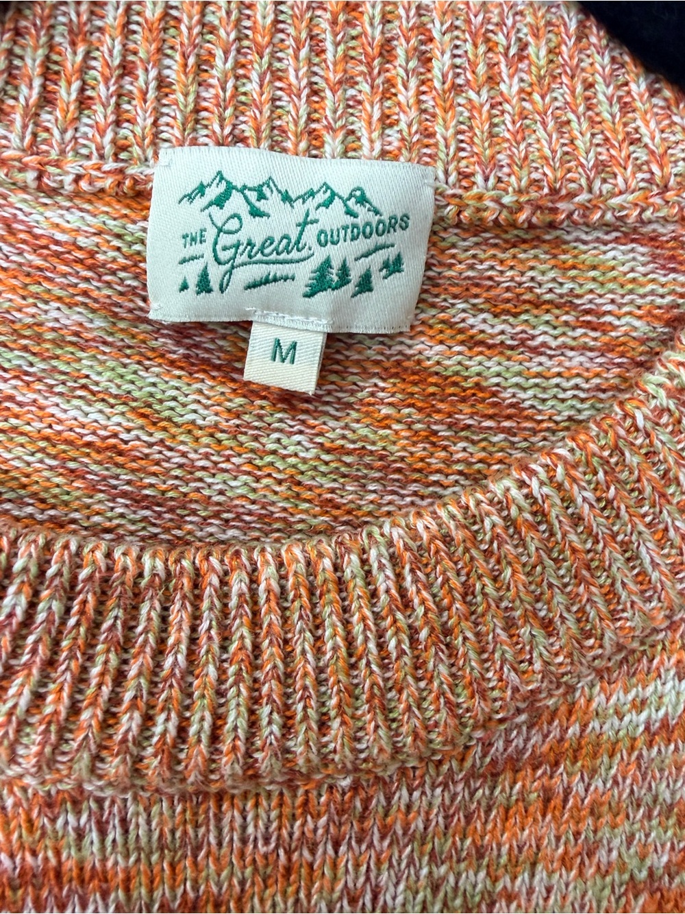 The Great Outdoors by THE GREAT. Scenic Mountain Crewneck Sweater - NEW - Picture 5 of 6